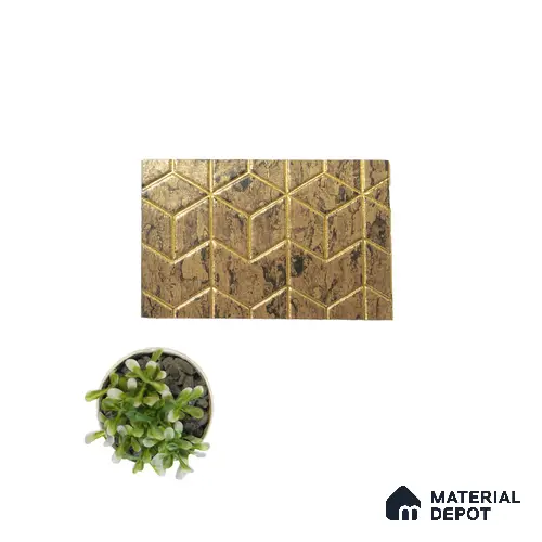 Rang CB 58 Charco Charm Series Charcoal Decorative Wall Panel | 8 ft x 2 ft - 4 mm | Width is Subjected to 5% Variation