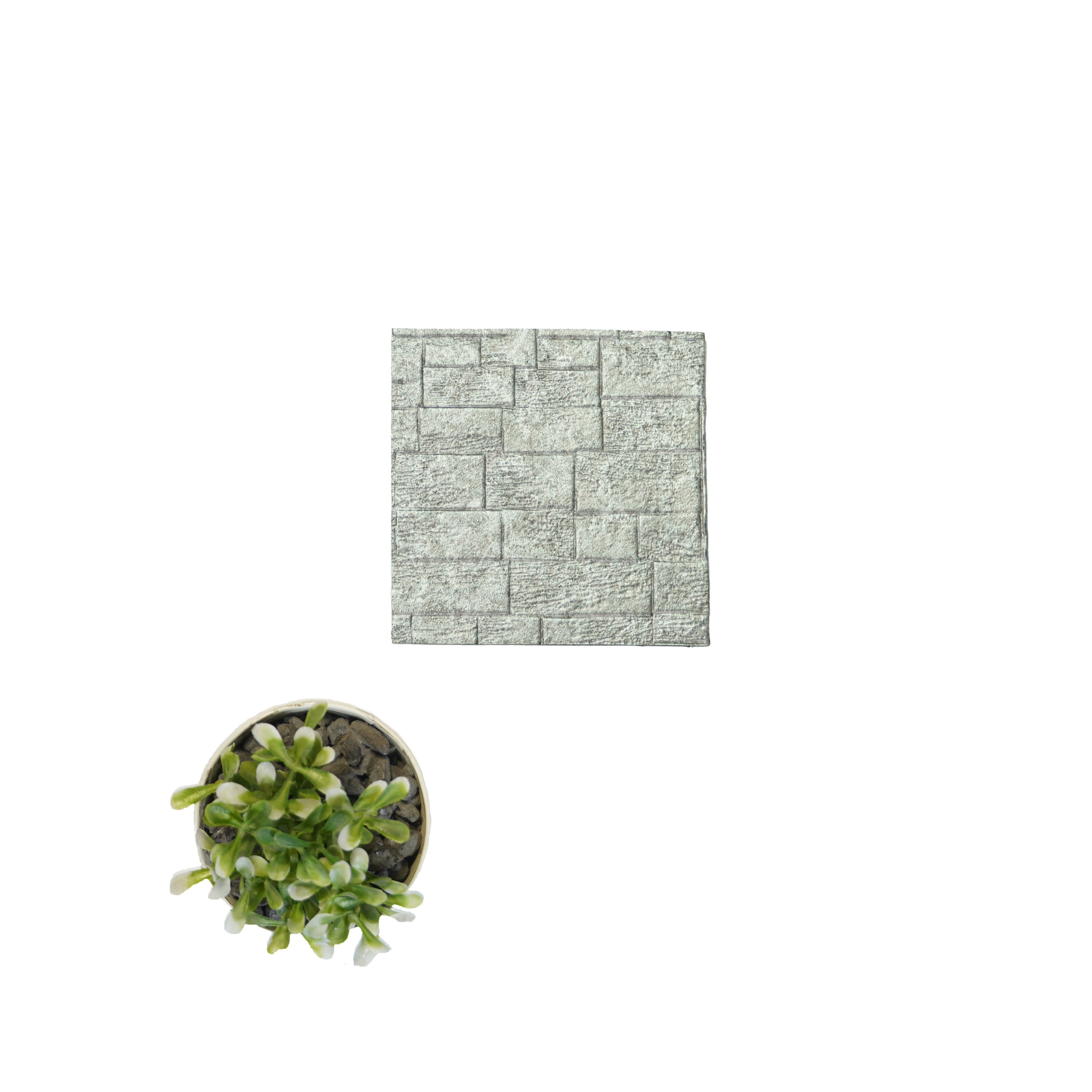 Grey Stone Look Charcoal Decorative Wall Panel PN 05058 8 ft x 2 ft - 4 mm | Suitable for Feature Wall, TV Unit & Living Room | Width is Subjected to 5% Variation