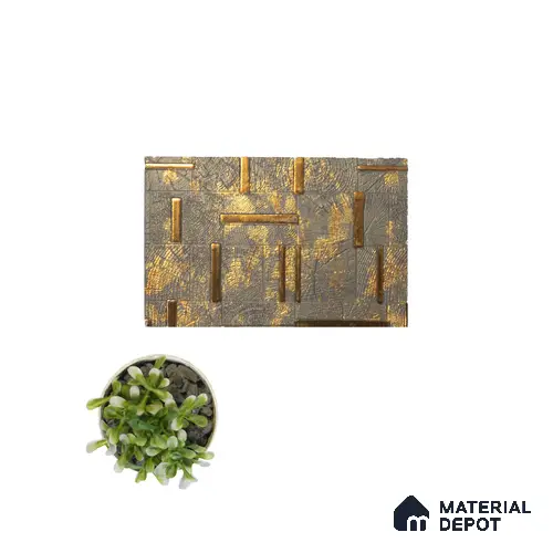Brown Luxury Look Charcoal Decorative Wall Panel PN 05066 8 ft x 2 ft - 4 mm | Suitable for Feature Wall, TV Unit & Living Room | Width is Subjected to 5% Variation