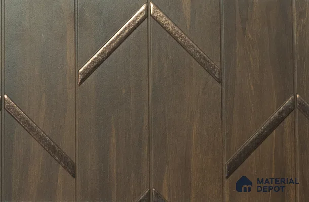Brown Patterned Look Charcoal Decorative Wall Panel PN 05100 8 ft x 2 ft - 4 mm | Suitable for Feature Wall, TV Unit & Living Room | Width is Subjected to 5% Variation