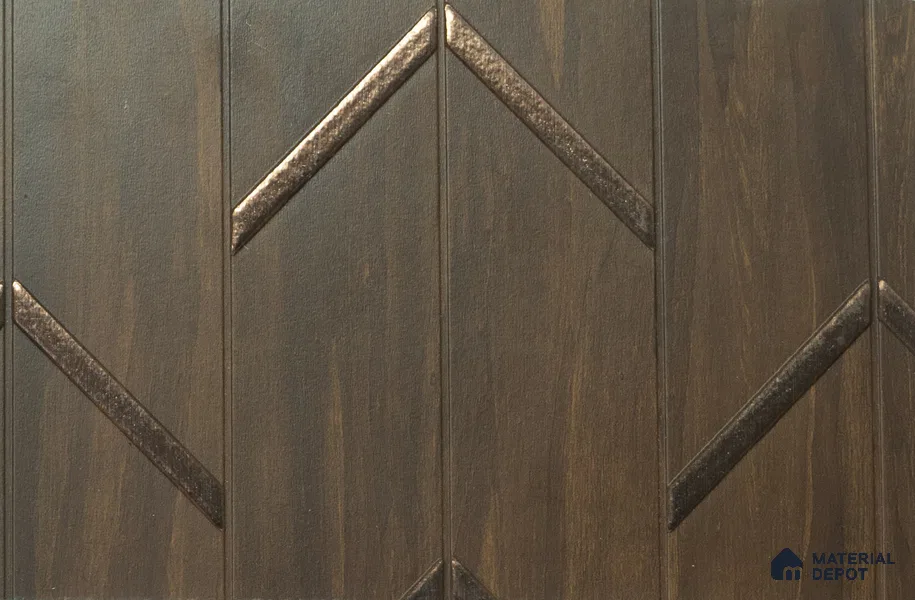 Brown Patterned Look Charcoal Decorative Wall Panel PN 05100 8 ft x 2 ft - 4 mm | Suitable for Feature Wall, TV Unit & Living Room | Width is Subjected to 5% Variation