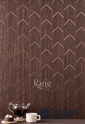 Brown Patterned Look Charcoal Decorative Wall Panel PN 05100 8 ft x 2 ft - 4 mm | Suitable for Feature Wall, TV Unit & Living Room | Width is Subjected to 5% Variation