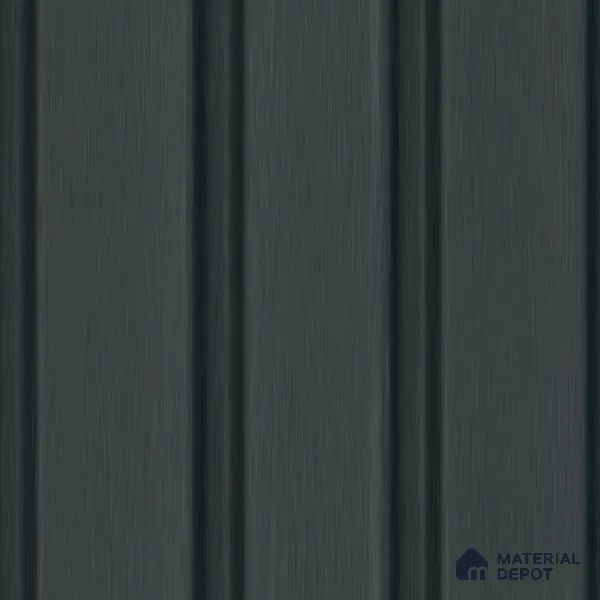 Black Plain Colour Louver PN 01362 9 ft x 4.9 inch Charcoal Panel - 12 mm | Suitable for Feature Wall, TV Unit & Living Room | Width is Subjected to 5% Variation