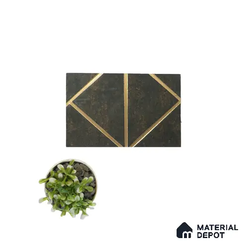 Black Luxury Look Charcoal Decorative Wall Panel PN 05086 8 ft x 2 ft - 4 mm | Suitable for Feature Wall, TV Unit & Living Room | Width is Subjected to 5% Variation