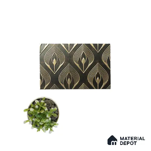 Multi Colour Luxury Look Charcoal Decorative Wall Panel PN 05087 8 ft x 2 ft - 4 mm | Suitable for Feature Wall, TV Unit & Living Room | Width is Subjected to 5% Variation