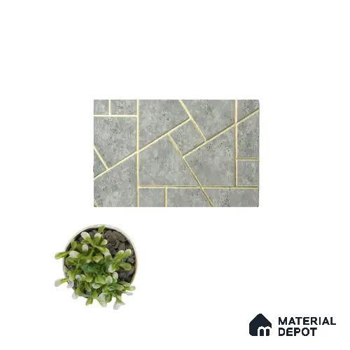 Rang ST 15 Charco Charm Series Charcoal Decorative Wall Panel | 8 ft x 2 ft - 4 mm | Width is Subjected to 5% Variation
