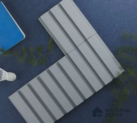 White Plain Colour Louver PN 05138 9.5 ft x 4.7 inch MDF Panel - 18 mm | Suitable for Feature Wall, TV Unit & Living Room | Width is Subjected to 5% Variation