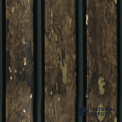 Wenge Wooden Louver PN 05115 9 ft x 4.9 inch Charcoal Panel - 12 mm | Suitable for Feature Wall, TV Unit & Living Room | Width is Subjected to 5% Variation