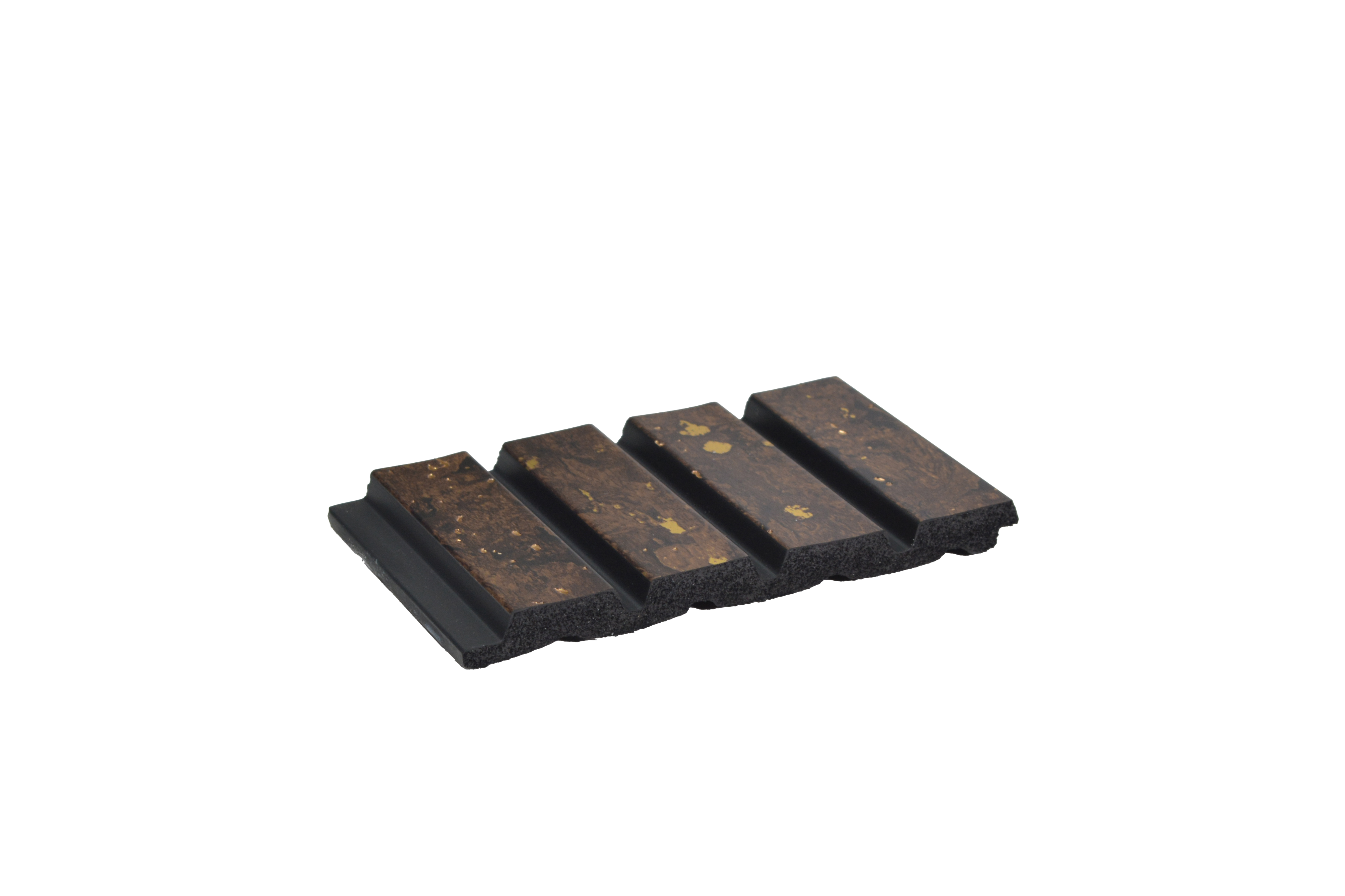 Wenge Wooden Louver PN 05115 9 ft x 4.9 inch Charcoal Panel - 12 mm | Suitable for Feature Wall, TV Unit & Living Room | Width is Subjected to 5% Variation