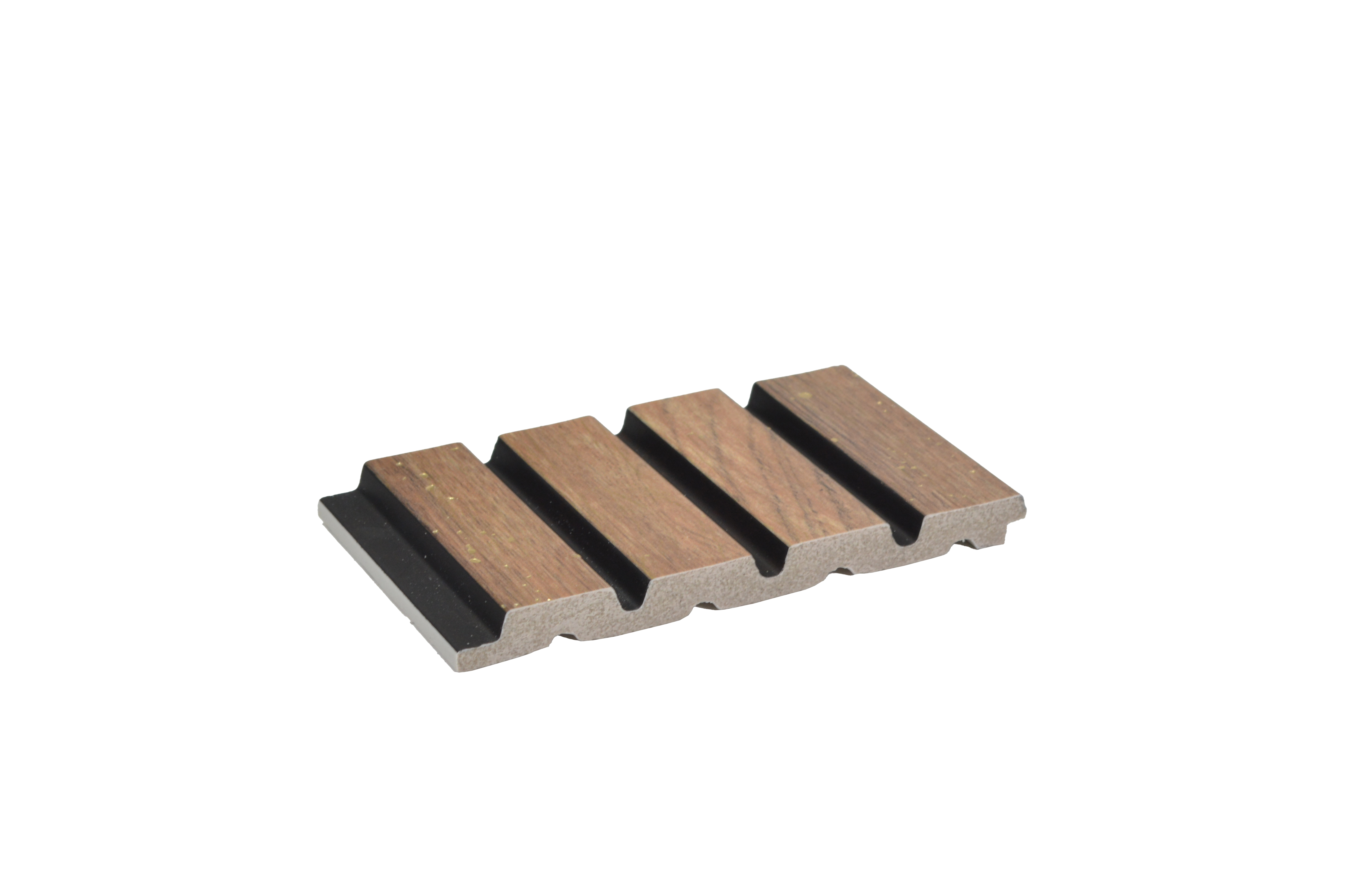 Wenge Wooden Louver PN 05116 9 ft x 4.9 inch Charcoal Panel - 12 mm | Suitable for Feature Wall, TV Unit & Living Room | Width is Subjected to 5% Variation