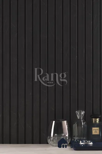 Black Marble Louver PN 02785 9 ft x 4.9 inch Charcoal Panel - 12 mm | Suitable for Feature Wall, TV Unit & Living Room | Width is Subjected to 5% Variation