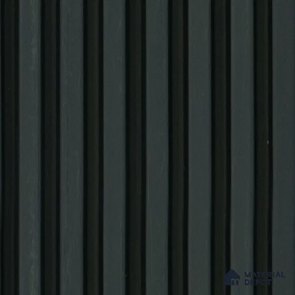Wenge Plain Colour Louver PN 05121 9 ft x 4.9 inch Charcoal Panel - 12 mm | Suitable for Feature Wall, TV Unit & Living Room | Width is Subjected to 5% Variation