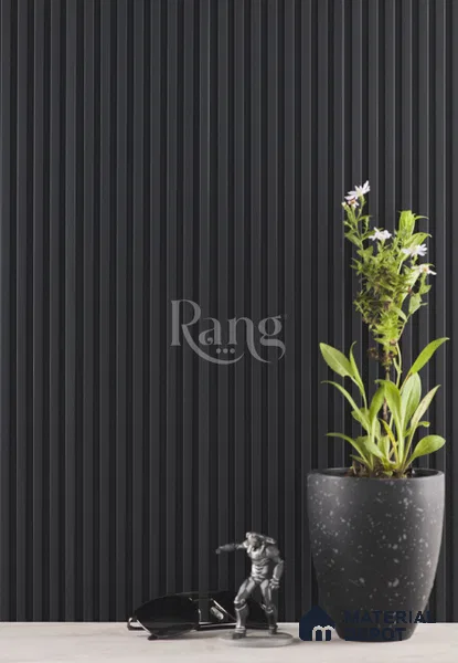 Black Plain Colour Louver PN 02744 9 ft x 4.9 inch Charcoal Panel - 11 mm | Suitable for Feature Wall, TV Unit & Living Room | Width is Subjected to 5% Variation