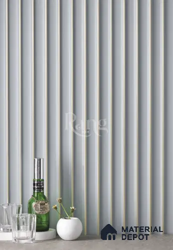 Grey Plain Colour Louver PN 02753 9 ft x 4.9 inch Charcoal Panel - 11 mm | Suitable for Feature Wall, TV Unit & Living Room | Width is Subjected to 5% Variation