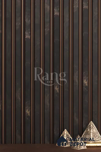Brown Marble Louver PN 02795 9 ft x 4.7 inch Charcoal Panel - 15 mm | Suitable for Feature Wall, TV Unit & Living Room | Width is Subjected to 5% Variation