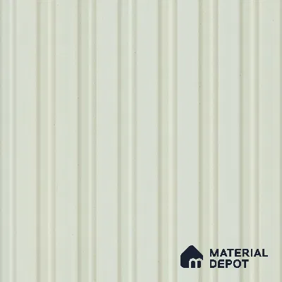 White Plain Colour Louver PN 05125 9 ft x 4.9 inch Charcoal Panel - 12 mm | Suitable for Feature Wall, TV Unit & Living Room | Width is Subjected to 5% Variation
