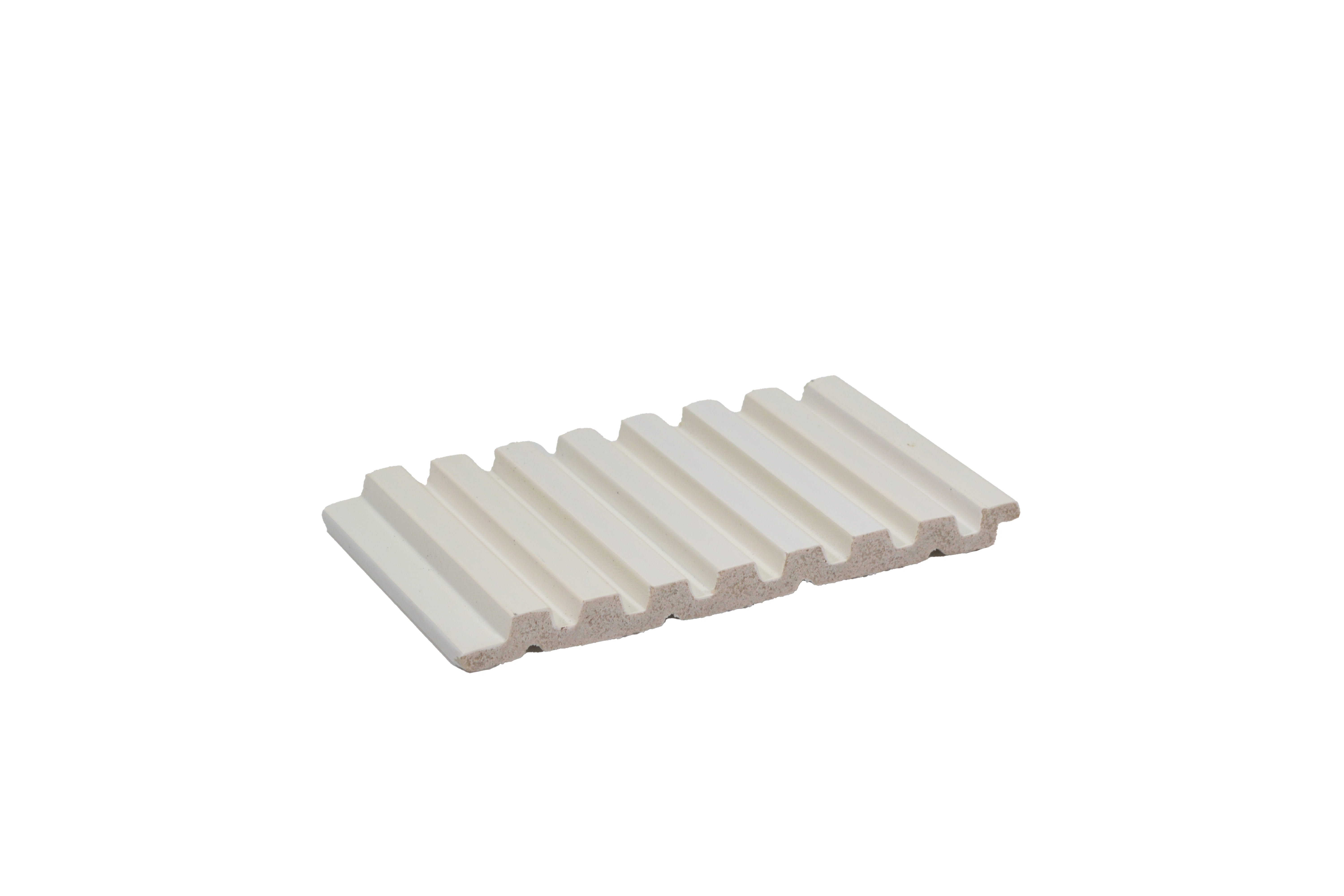 White Plain Colour Louver PN 05125 9 ft x 4.9 inch Charcoal Panel - 12 mm | Suitable for Feature Wall, TV Unit & Living Room | Width is Subjected to 5% Variation