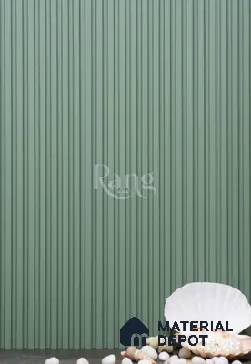 Green Plain Colour Louver PN 02742 9 ft x 4.9 inch Charcoal Panel - 11 mm | Suitable for Feature Wall, TV Unit & Living Room | Width is Subjected to 5% Variation