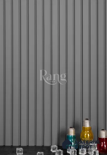 Grey Plain Colour Louver PN 02746 9 ft x 4.6 inch Charcoal Panel - 12 mm | Suitable for Feature Wall, TV Unit & Living Room | Width is Subjected to 5% Variation