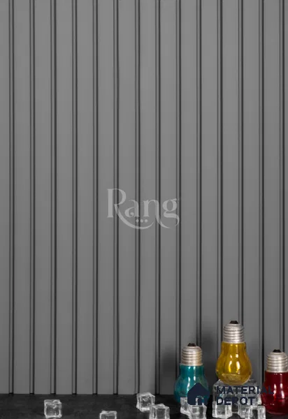 Grey Plain Colour Louver PN 02746 9 ft x 4.6 inch Charcoal Panel - 12 mm | Suitable for Feature Wall, TV Unit & Living Room | Width is Subjected to 5% Variation