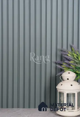 Grey Plain Colour Louver PN 02750 9 ft x 4.6 inch Charcoal Panel - 12 mm | Suitable for Feature Wall, TV Unit & Living Room | Width is Subjected to 5% Variation