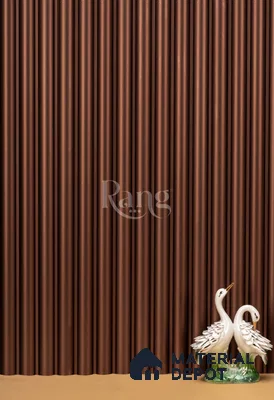 Brown Plain Colour Louver PN 02755 9 ft x 4.8 inch Charcoal Panel - 12 mm | Suitable for Feature Wall, TV Unit & Living Room | Width is Subjected to 5% Variation
