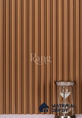 Brown Plain Colour Louver PN 02757 9 ft x 4.8 inch Charcoal Panel - 12 mm | Suitable for Feature Wall, TV Unit & Living Room | Width is Subjected to 5% Variation