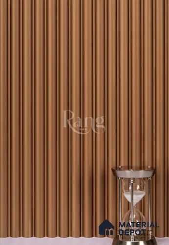 Brown Plain Colour Louver PN 02757 9 ft x 4.8 inch Charcoal Panel - 12 mm | Suitable for Feature Wall, TV Unit & Living Room | Width is Subjected to 5% Variation