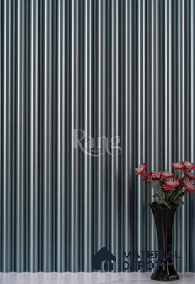 Grey Plain Colour Louver PN 02758 9 ft x 4.8 inch Charcoal Panel - 12 mm | Suitable for Feature Wall, TV Unit & Living Room | Width is Subjected to 5% Variation