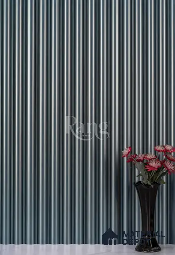 Grey Plain Colour Louver PN 02758 9 ft x 4.8 inch Charcoal Panel - 12 mm | Suitable for Feature Wall, TV Unit & Living Room | Width is Subjected to 5% Variation