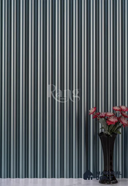 Grey Plain Colour Louver PN 02758 9 ft x 4.8 inch Charcoal Panel - 12 mm | Suitable for Feature Wall, TV Unit & Living Room | Width is Subjected to 5% Variation