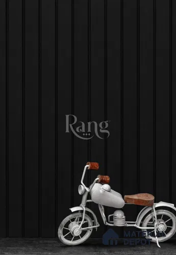 Black Plain Colour Louver PN 02761 9 ft x 4.8 inch Charcoal Panel - 12 mm | Suitable for Feature Wall, TV Unit & Living Room | Width is Subjected to 5% Variation