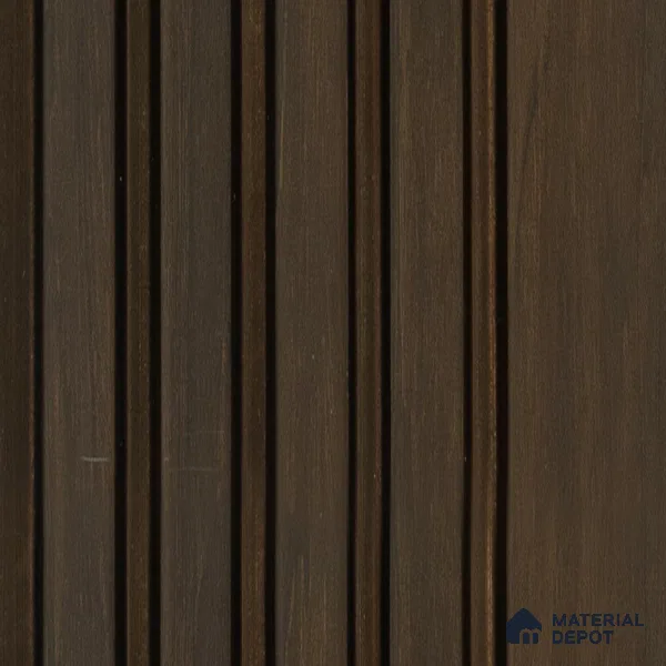 Wenge Wooden Louver PN 05112 9 ft x 4.9 inch Charcoal Panel - 12 mm | Suitable for Feature Wall, TV Unit & Living Room | Width is Subjected to 5% Variation