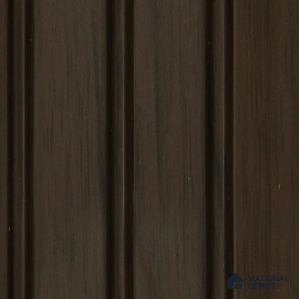 Brown Wooden Louver PN 05118 9 ft x 4.9 inch Charcoal Panel - 12 mm | Suitable for Feature Wall, TV Unit & Living Room | Width is Subjected to 5% Variation
