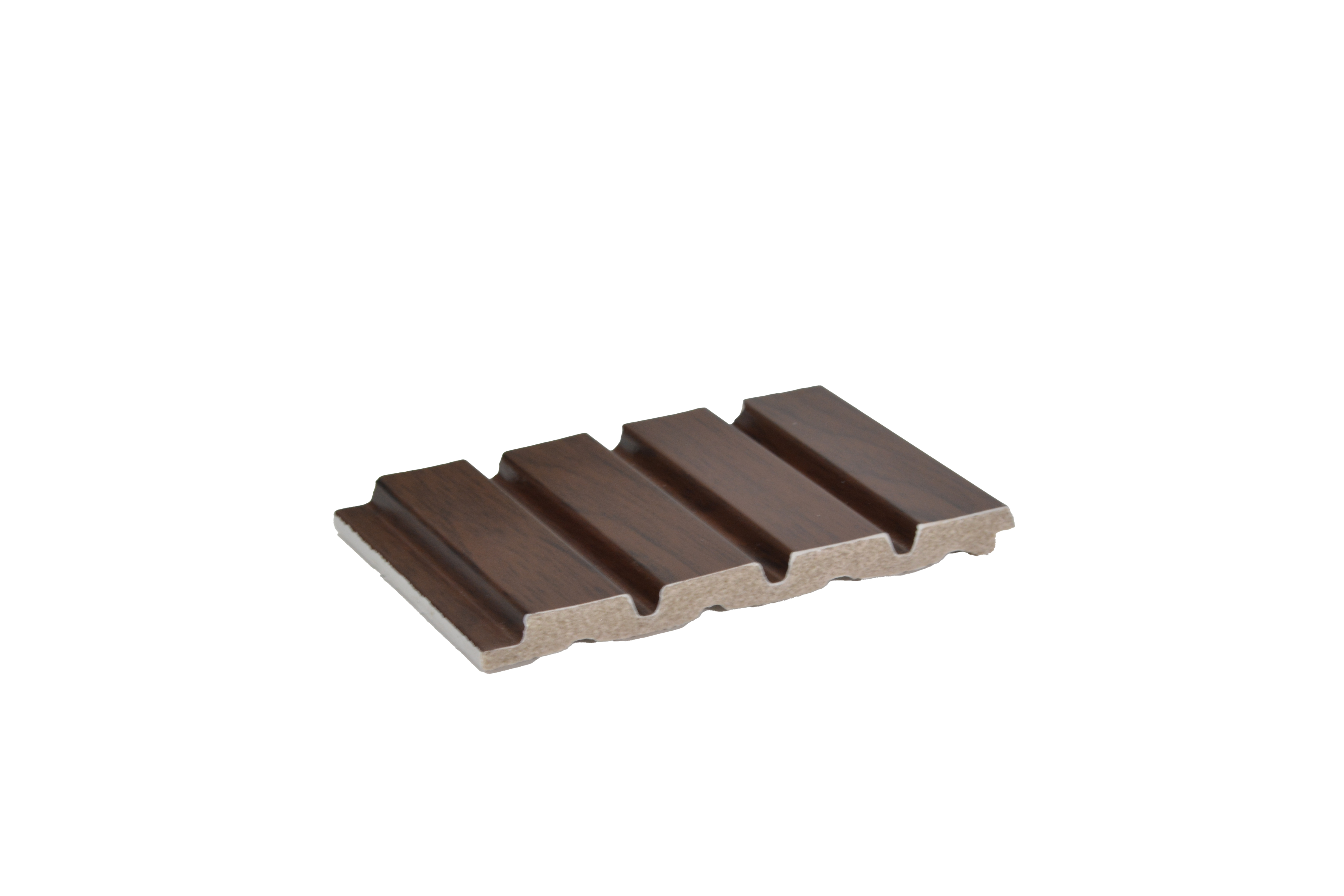 Brown Wooden Louver PN 05118 9 ft x 4.9 inch Charcoal Panel - 12 mm | Suitable for Feature Wall, TV Unit & Living Room | Width is Subjected to 5% Variation