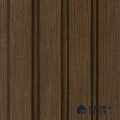 Brown Wooden Louver PN 05119 9 ft x 4.9 inch Charcoal Panel - 12 mm | Suitable for Feature Wall, TV Unit & Living Room | Width is Subjected to 5% Variation