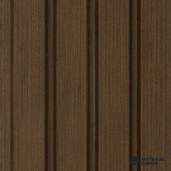 Brown Wooden Louver PN 05119 9 ft x 4.9 inch Charcoal Panel - 12 mm | Suitable for Feature Wall, TV Unit & Living Room | Width is Subjected to 5% Variation