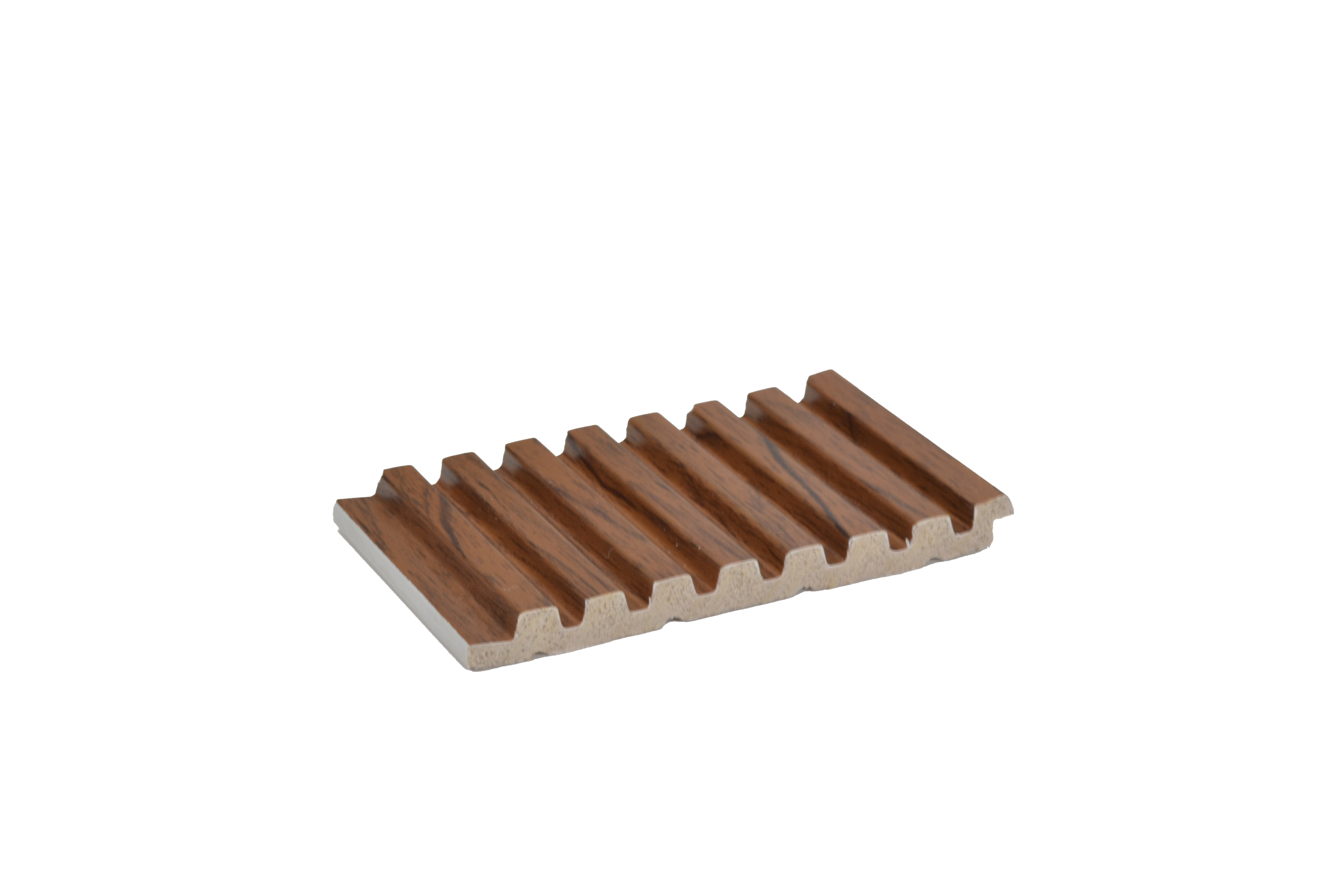 Brown Wooden Louver PN 05122 9 ft x 4.9 inch Charcoal Panel - 12 mm | Suitable for Feature Wall, TV Unit & Living Room | Width is Subjected to 5% Variation
