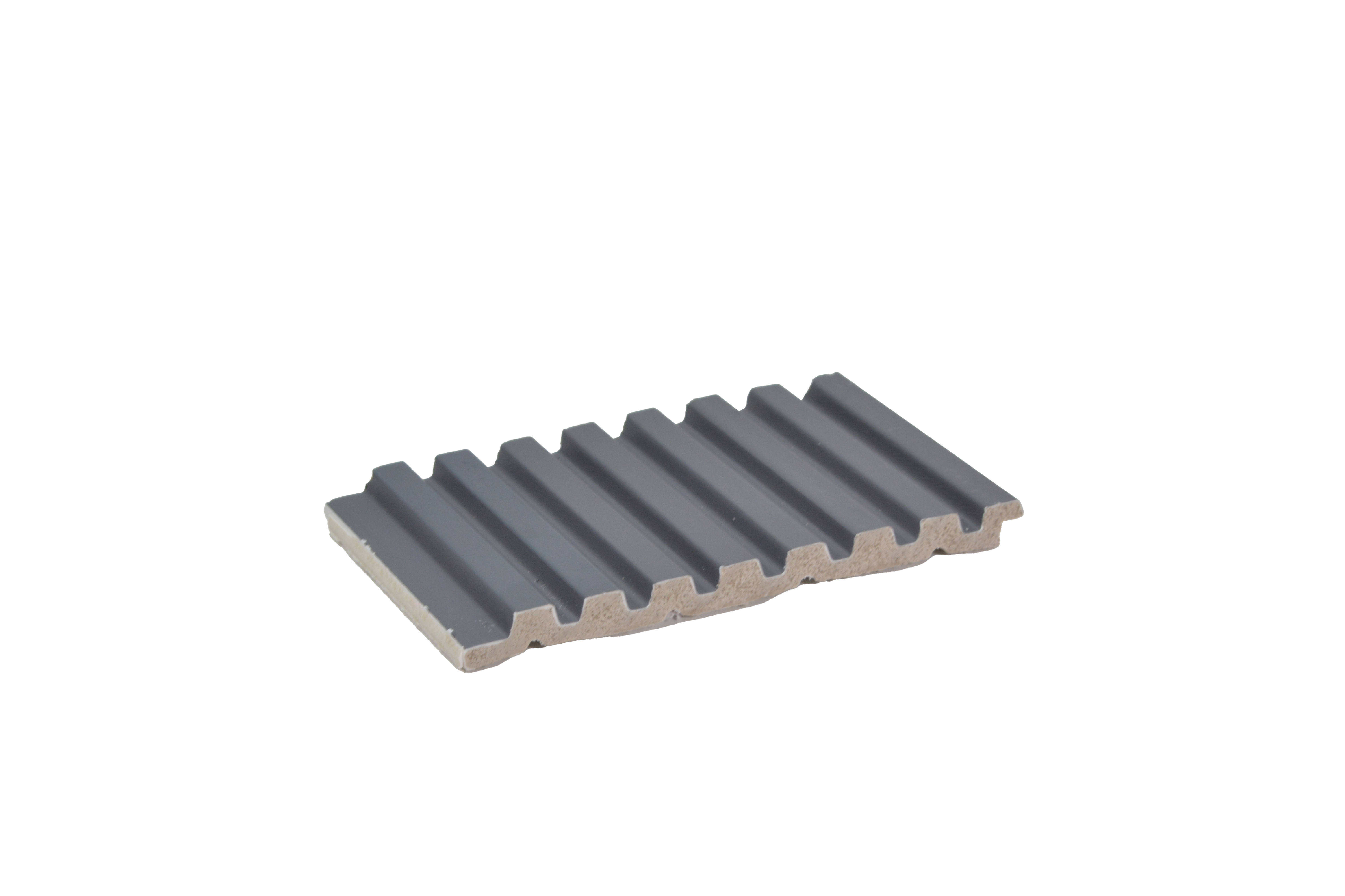 Black Plain Colour Louver PN 05126 9 ft x 4.9 inch Charcoal Panel - 12 mm | Suitable for Feature Wall, TV Unit & Living Room | Width is Subjected to 5% Variation