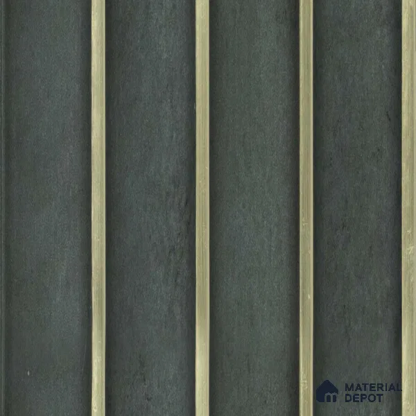 Black Plain Colour Louver PN 05110 9 ft x 4.9 inch Charcoal Panel - 12 mm | Suitable for Feature Wall, TV Unit & Living Room | Width is Subjected to 5% Variation