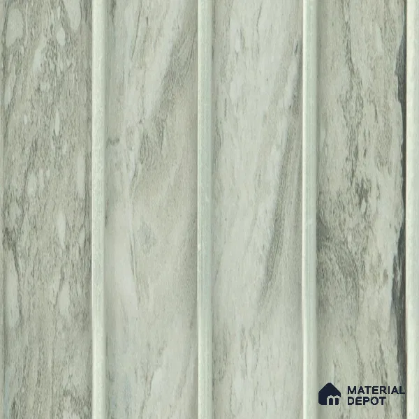 White Plain Colour Louver PN 05109 9 ft x 4.9 inch Charcoal Panel - 12 mm | Suitable for Feature Wall, TV Unit & Living Room | Width is Subjected to 5% Variation