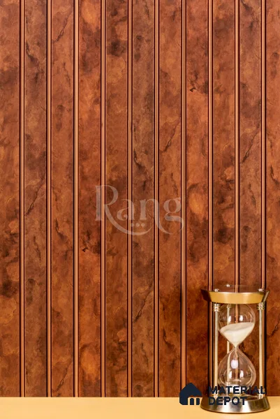 Brown Stone Louver PN 02777 9 ft x 6.5 inch Charcoal Panel - 12 mm | Suitable for Feature Wall, TV Unit & Living Room | Width is Subjected to 5% Variation