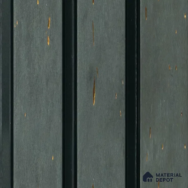 Black Patterned Louver PN 05106 9 ft x 6.5 inch Charcoal Panel - 12 mm | Suitable for Feature Wall, TV Unit & Living Room | Width is Subjected to 5% Variation