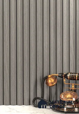 Wooden Look PN 02805 9 ft x 6.7 inch Charcoal Panel - 14 mm | Suitable for Feature Wall, TV Unit & Living Room | Width is Subjected to 5% Variation