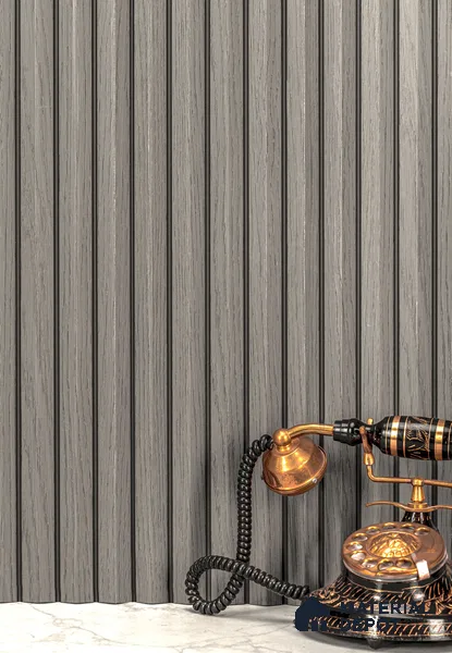 Wooden Look PN 02805 9 ft x 6.7 inch Charcoal Panel - 14 mm | Suitable for Feature Wall, TV Unit & Living Room | Width is Subjected to 5% Variation