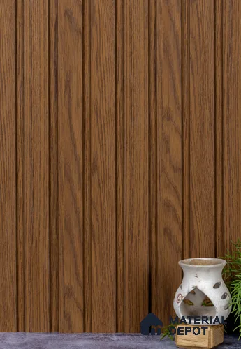 Brown Wooden Louver PN 02801 9 ft x 6.2 inch Charcoal Panel - 11.7 mm | Suitable for Feature Wall, TV Unit & Living Room | Width is Subjected to 5% Variation