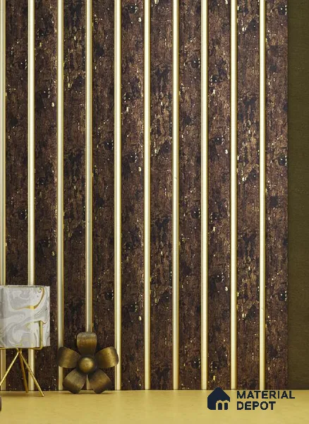 Wenge Wooden Louver PN 05104 9 ft x 6.5 inch Charcoal Panel - 12 mm | Suitable for Feature Wall, TV Unit & Living Room | Width is Subjected to 5% Variation