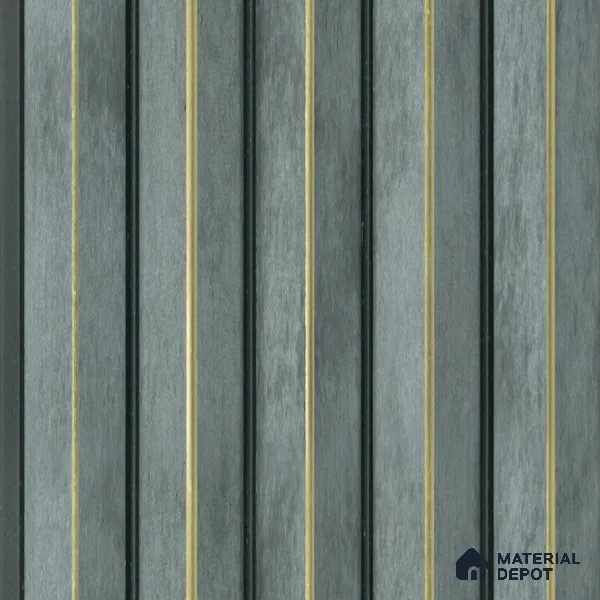 Wenge Patterned Louver PN 05101 9 ft x 6.6 inch Charcoal Panel - 12 mm | Suitable for Feature Wall, TV Unit & Living Room | Width is Subjected to 5% Variation