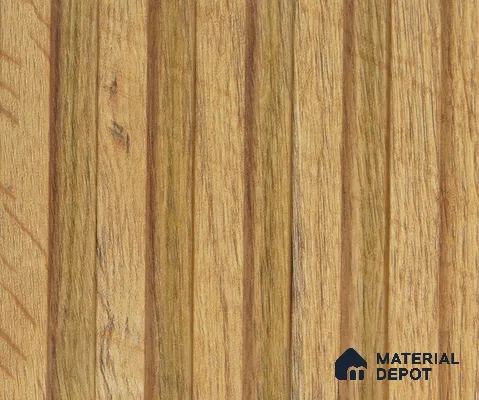 Brown Wooden Louver PN 00043 9.5 ft x 4.7 inch MDF Panel - 18 mm | Suitable for Feature Wall, TV Unit & Living Room | Width is Subjected to 5% Variation