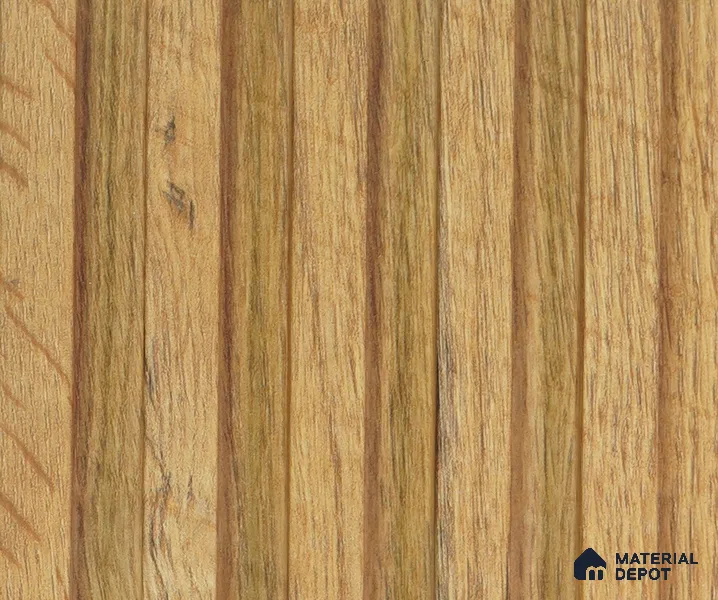 Brown Wooden Louver PN 00043 9.5 ft x 4.7 inch MDF Panel - 18 mm | Suitable for Feature Wall, TV Unit & Living Room | Width is Subjected to 5% Variation